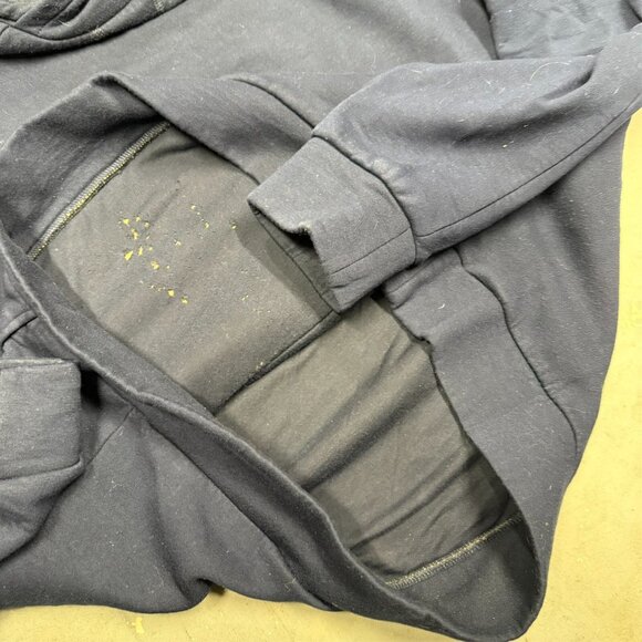 Ami Paris Alexandre Mattiussi Viscose Hoodie Blue Pullover Large - Picture 5 of 6